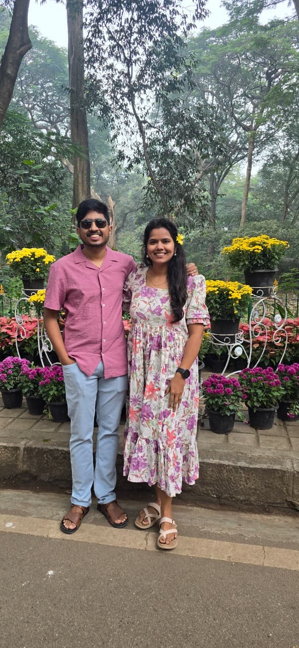 A walk together in the gardens